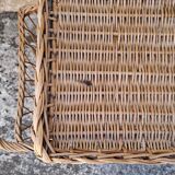 Rattan rolling table