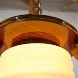 Lustre en bois Art Déco, années 1930