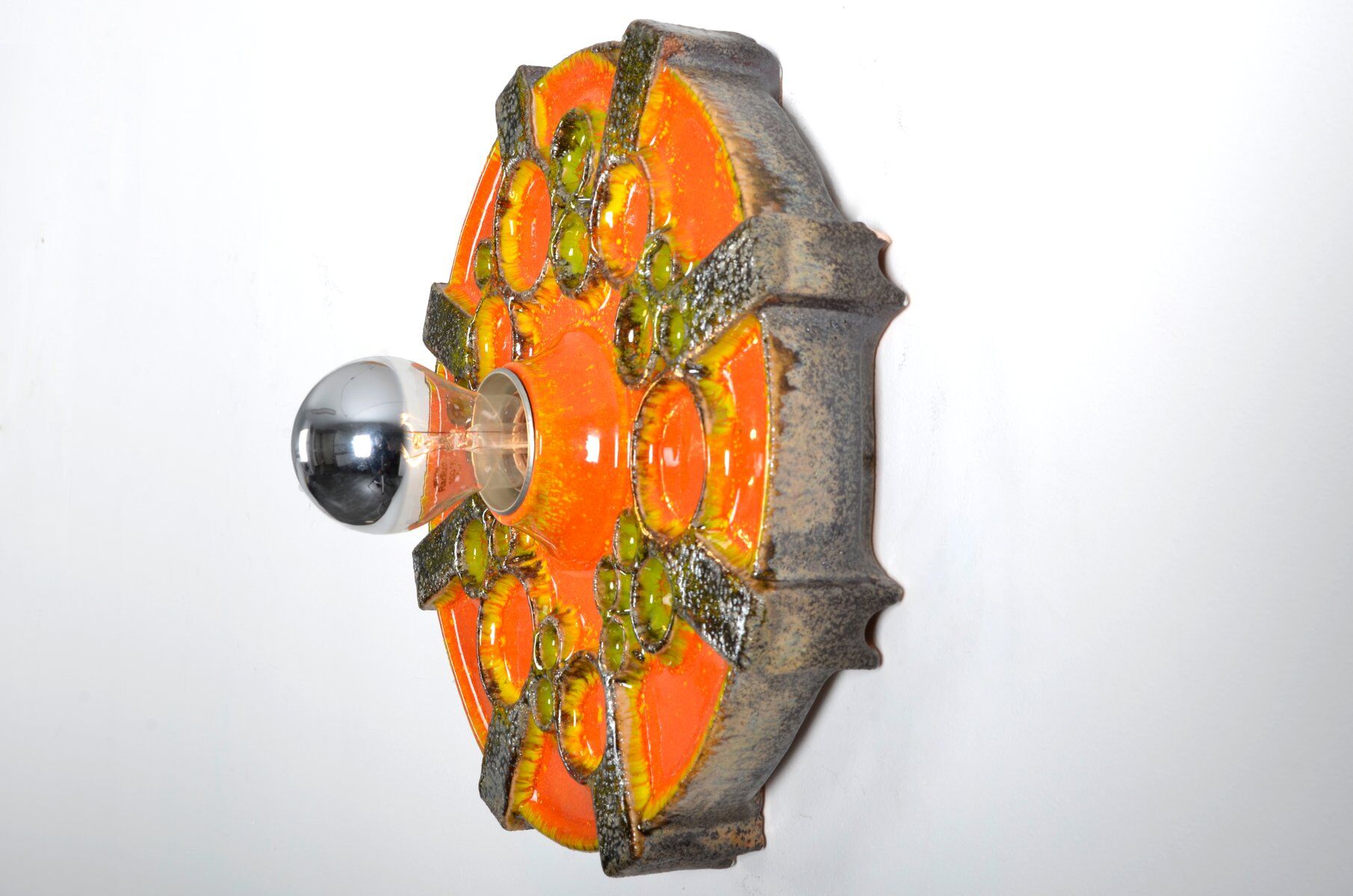 Fat Lava ceramic wall apply from Hustadt Leuchten 1970s