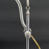 Workshop lamp in aluminum and nickel, adjustable with raise-lower system, France, circa 1900