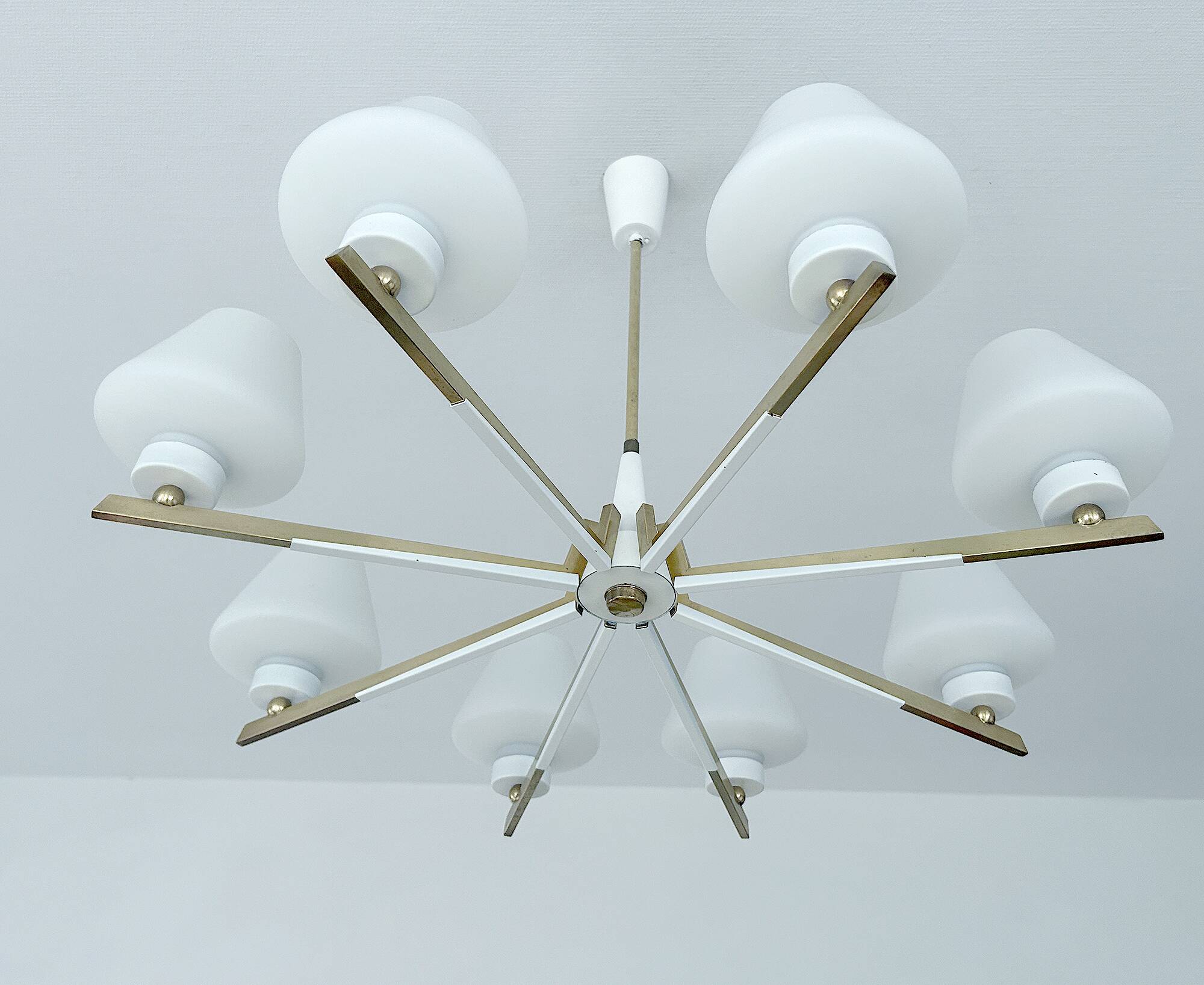 Large Mid Century Italian Pendant Light