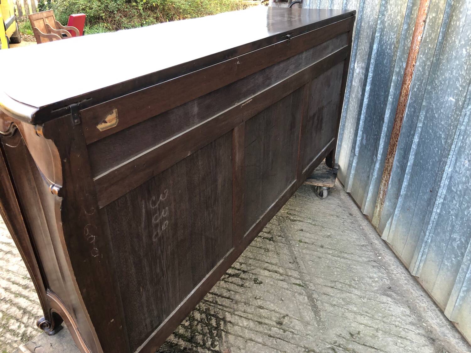 Louis XV style sideboard in solid walnut