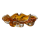 Amber colored Murano Vide Poche - 1970s