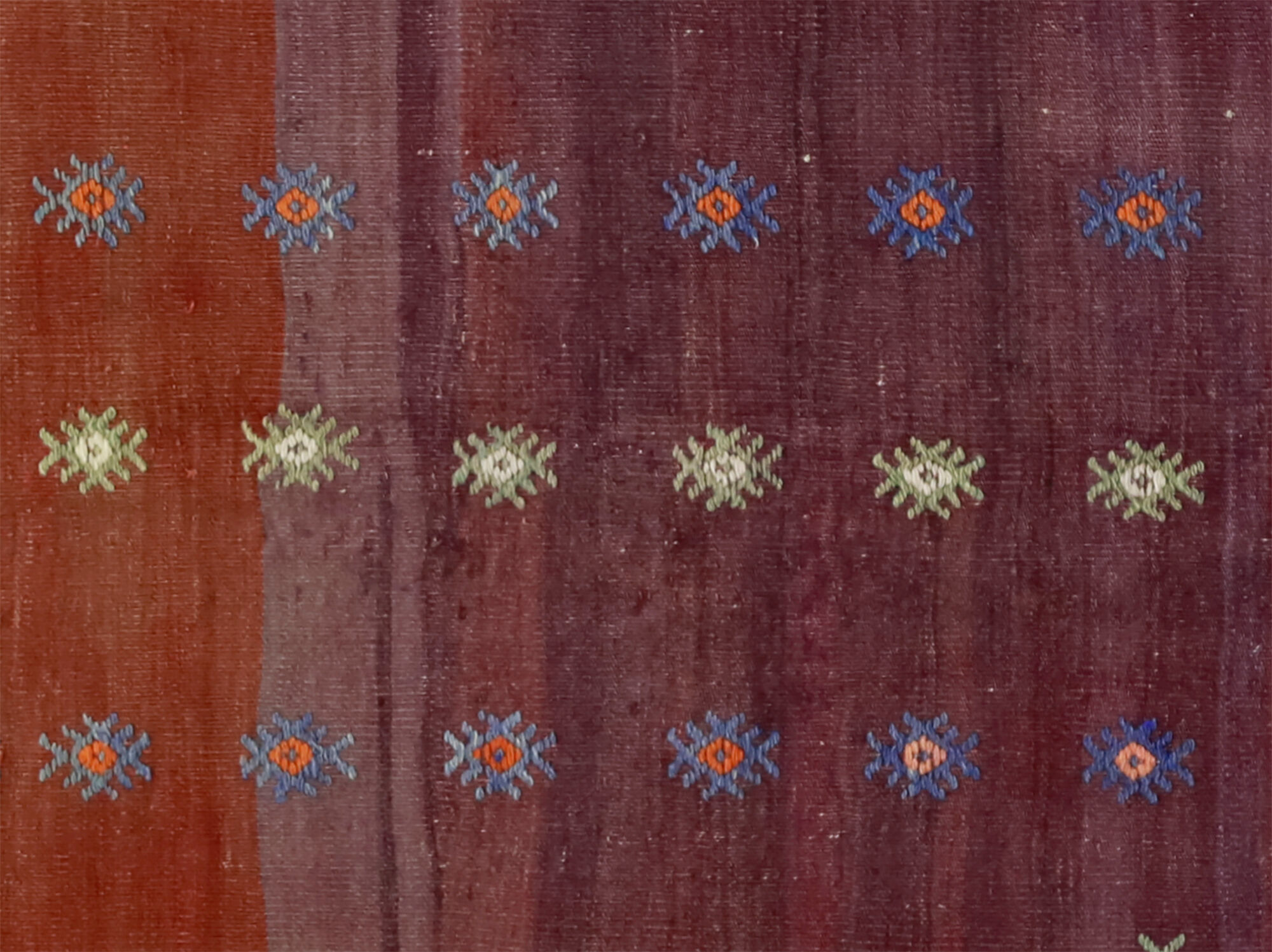 Anatolian handmade kilim rug 193 cm x 143 cm