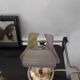 Lampe de table fleur en laiton vintage