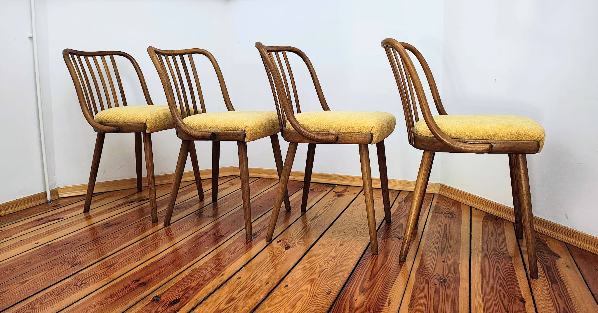 Dining Chairs attributed to A. Suman for Tatra Nabytok, Czechoslovakia, 196