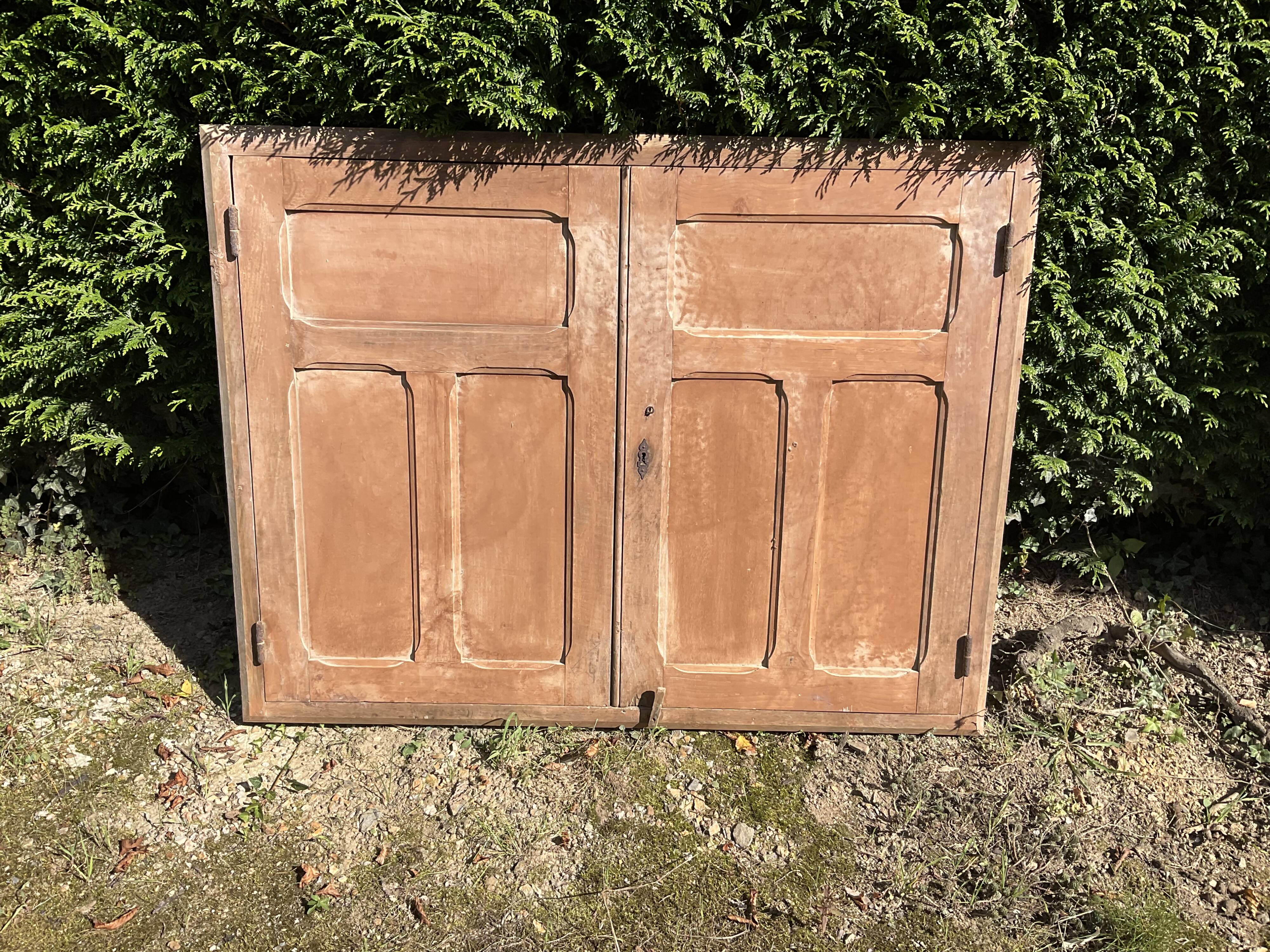 Recessed facade doors