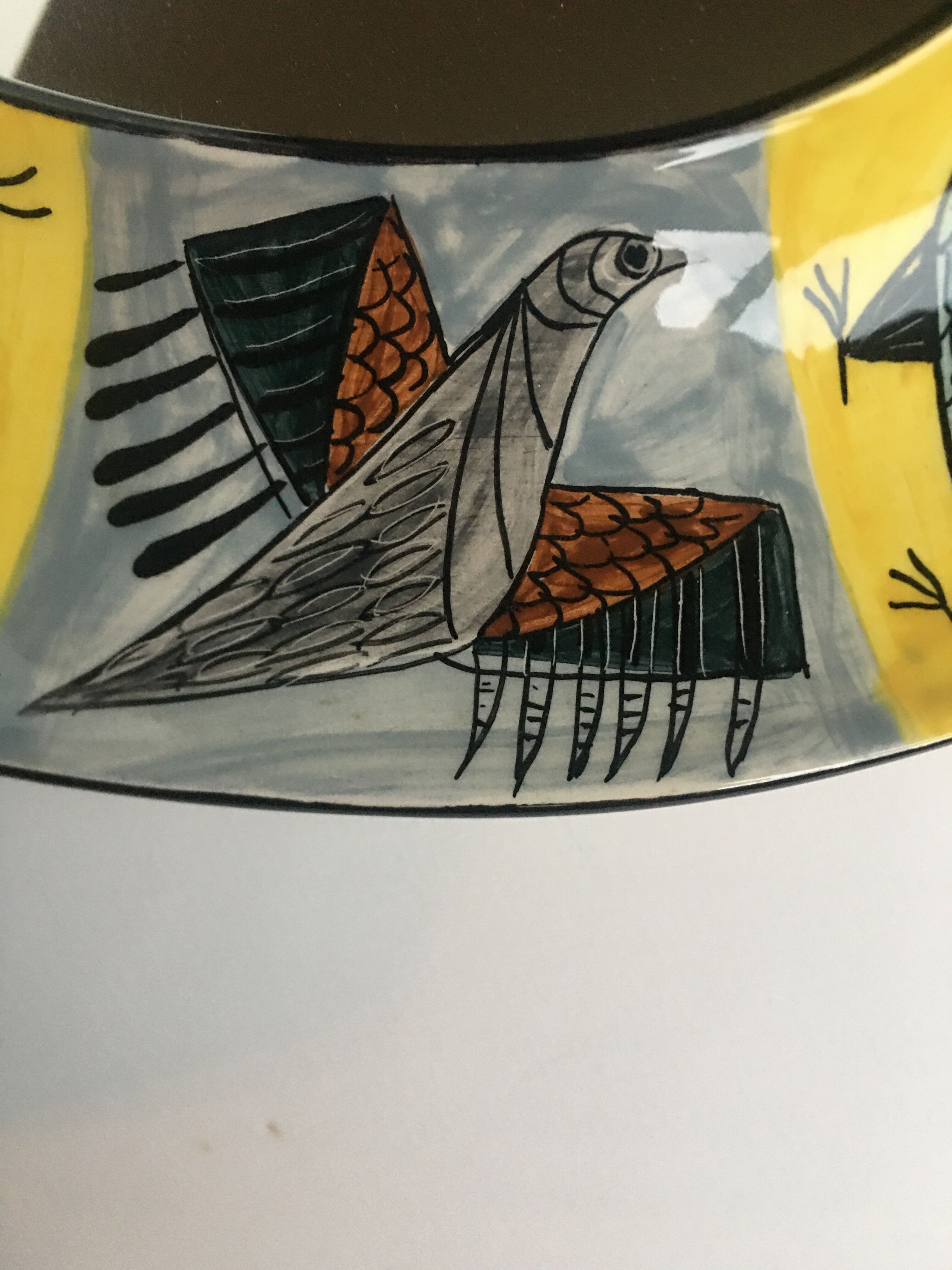 Jean de Lespinasse ceramic mirror