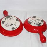 Set of two cups cerenne vallauris 1950