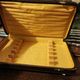 Set of 12 silver metal knives brand Alfénide with their case