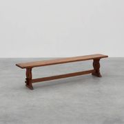 Rustic oak bench with nice patina, France ca. 1900