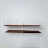 Mid-Century Nisse Strinning string design teak wall unit , 1960s