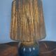 Table lamp in stoneware / ceramic 60s lampshade rope