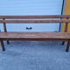 Exotic solid wood church pew 1970