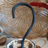 Serving dish in 3 parts + vintage wrought iron handle