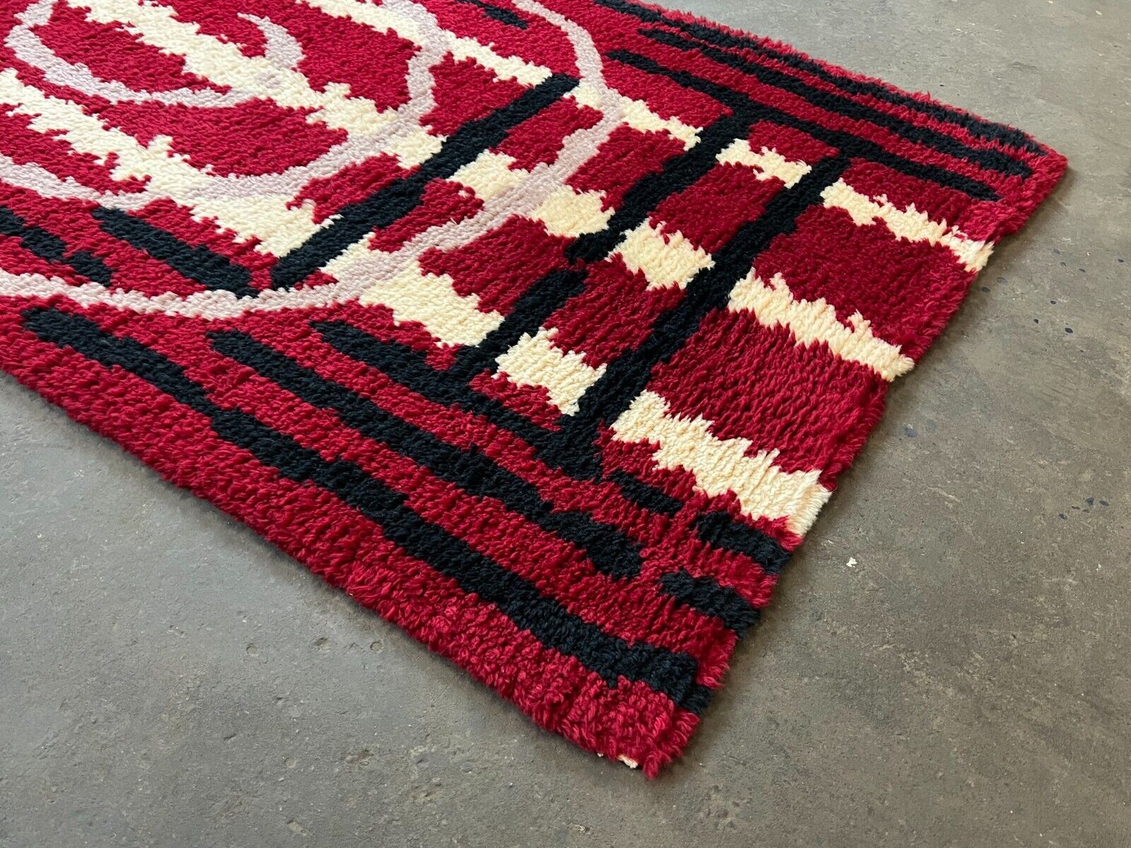 Rug danish design 60s 70s 90x180cm