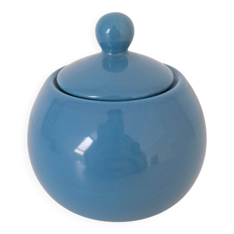 Ceramic pot / Sugar bowl / Blue sweet jar