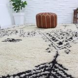 Handmade wool Berber rug 292 X 147 CM