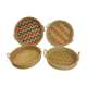 Set Basket natural fiber and raffia / vintage / africa