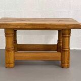 Vintage solid oak coffee table