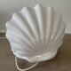 Lampe  coquillage céramique et opaline 70´s