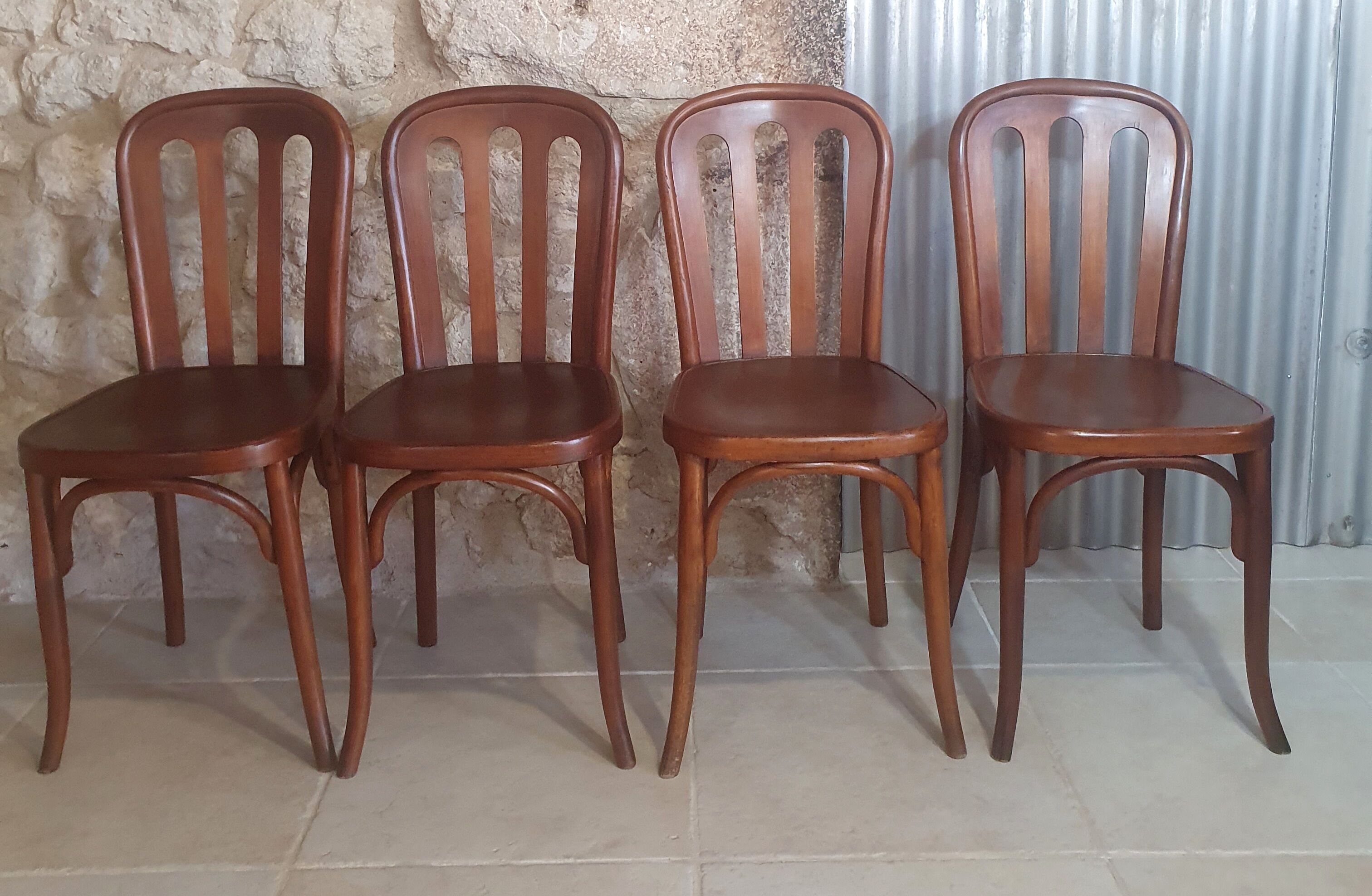 Lot de 4 chaises Bistrot Fischel