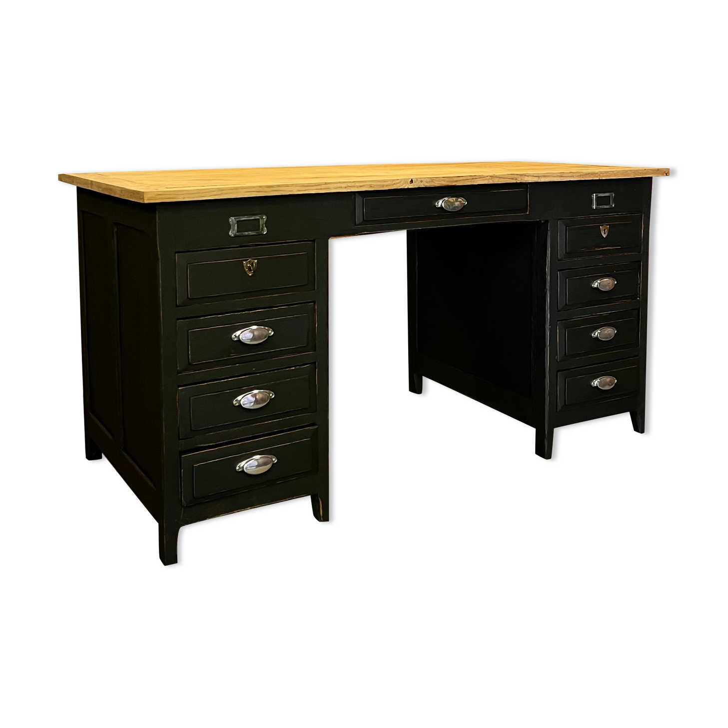 Old American style office in solid oak