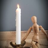 Brass flower candlestick