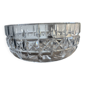 Cut glass and crystal bowl