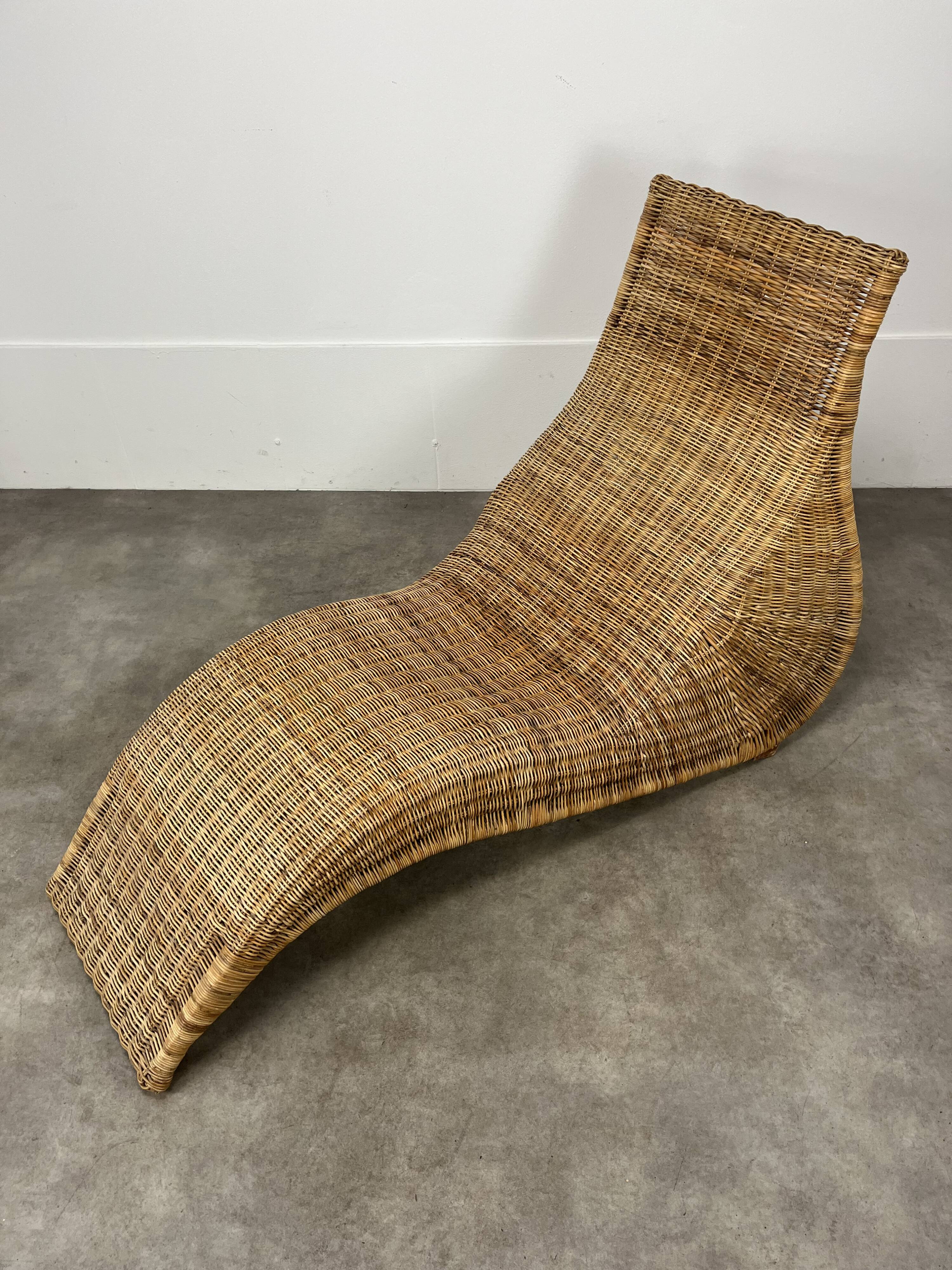 Karlskrona lounge chair by Karl Malmvall for Ikea, rattan