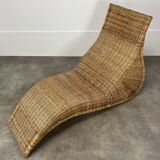 Karlskrona lounge chair by Karl Malmvall for Ikea, rattan