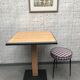 Bistro table wood and cast iron