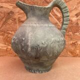 Antique marcelo jornet pitcher green terracotta vintage