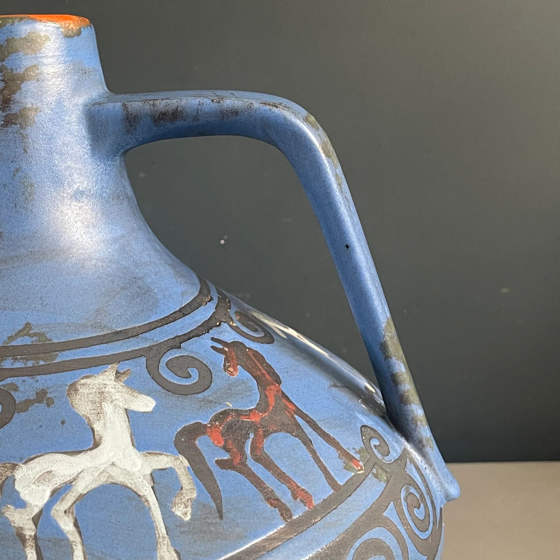 Vase Ceramano motif Pergamon - West Germany