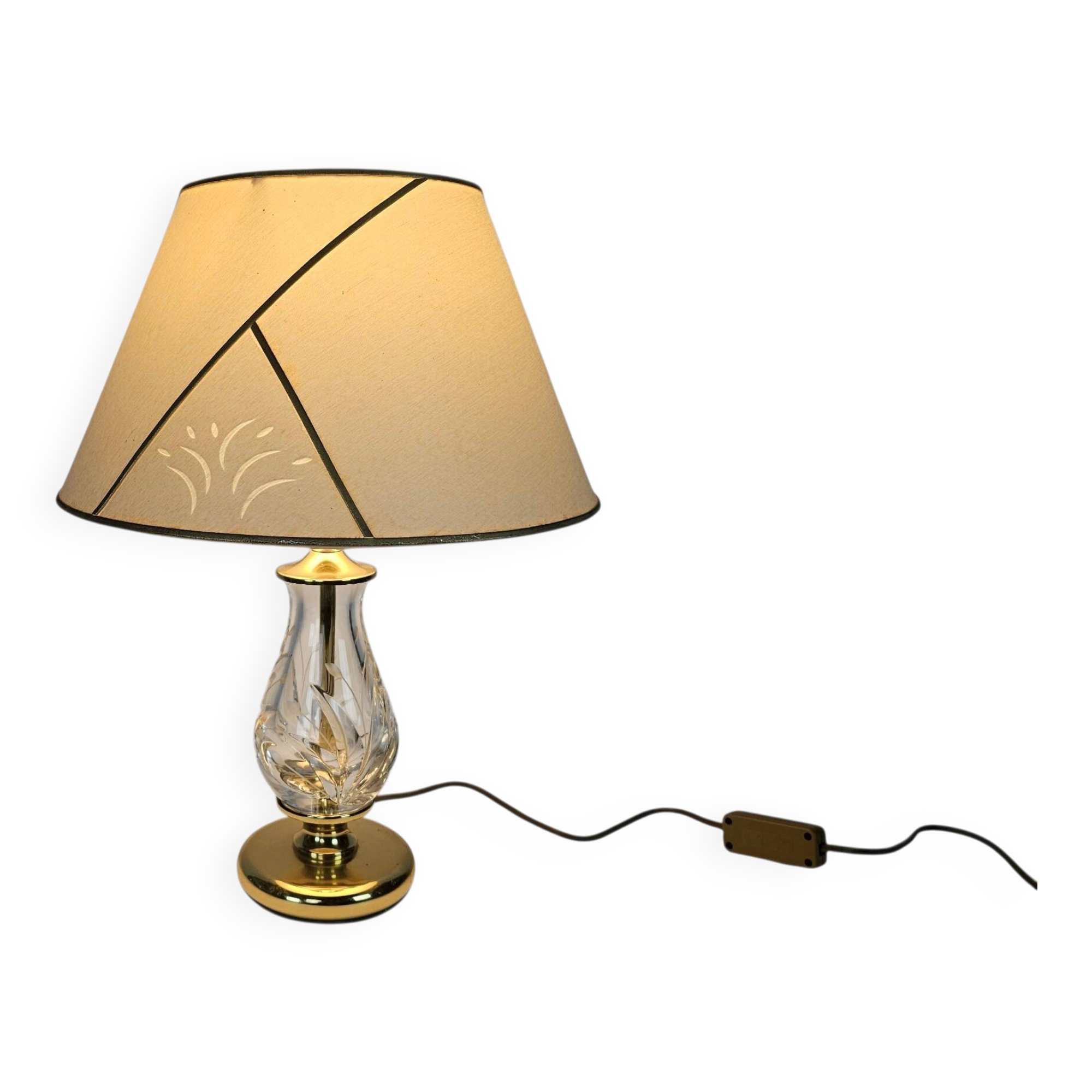 Nachtmann Leuchten design - Hollywood Regency style - crystal - table lamp