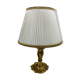 Massive brass lamp and 29cm fabric lampshade
