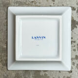 Two Lanvin porcelain trinket trays with original box