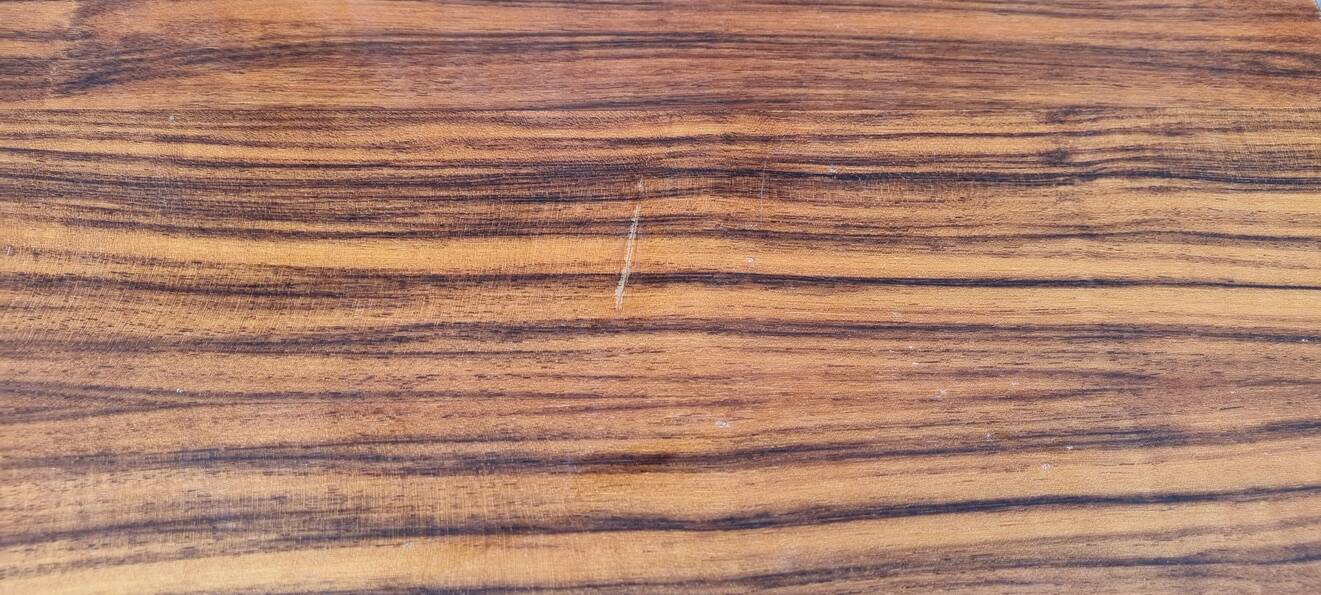 Small varnished wood nightstand, 1950s.