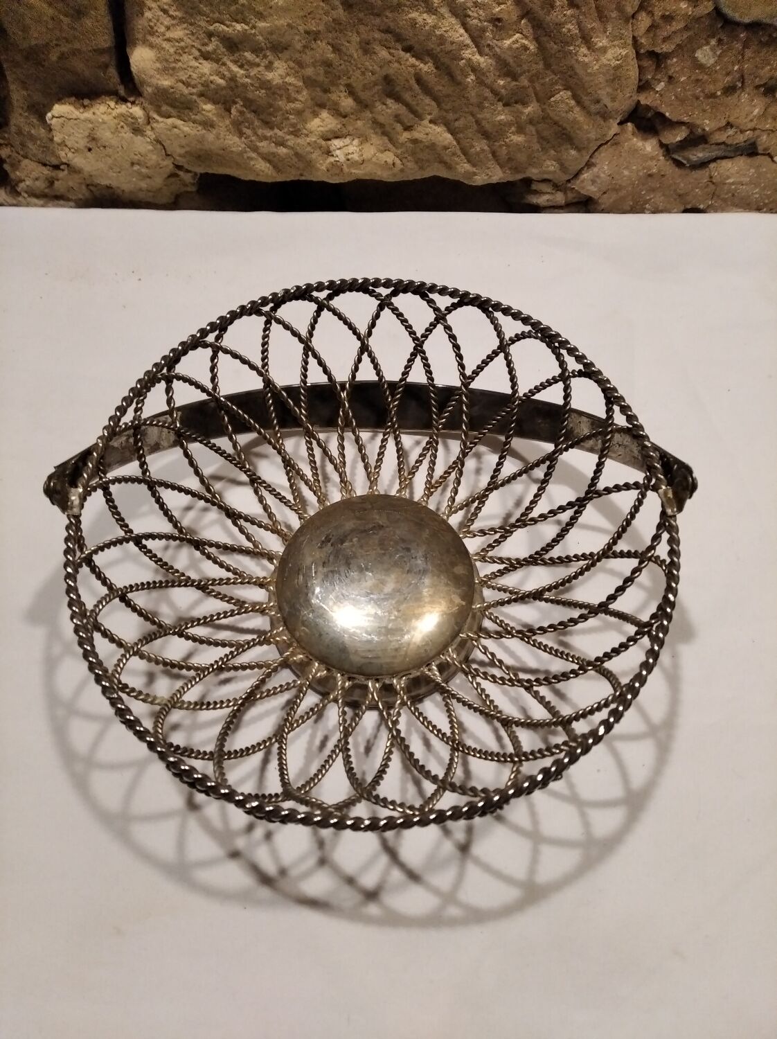 Vintage bread basket, fruit