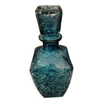 Carafe bleu turquoise en verre