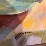 Vintage cubist school painting still life collection