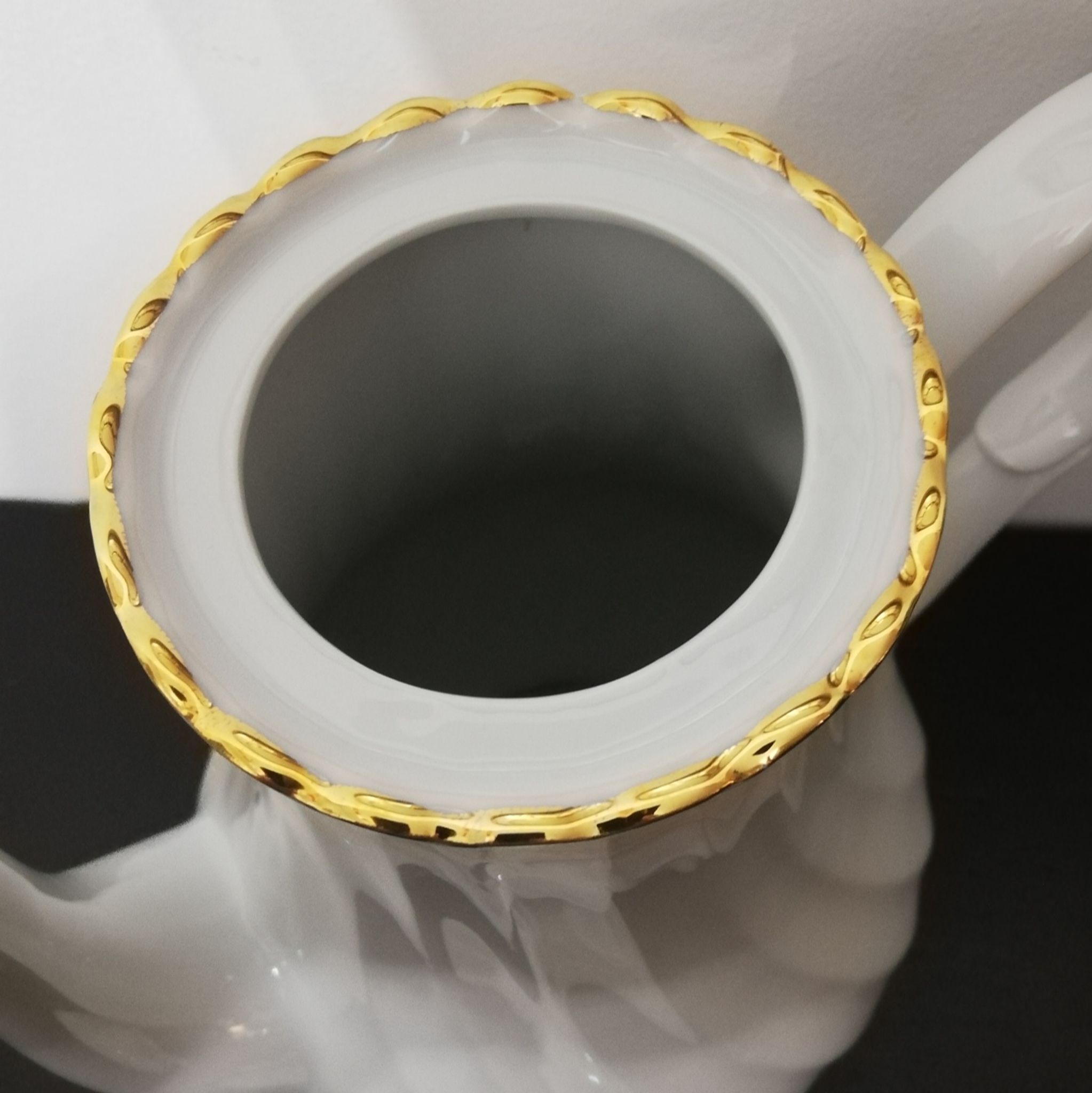 Porcelain coffee service by Philippe Deshoulieres