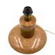Hollywood regency pink granite and brass table lamp base, Italy 1970 ca.