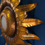 Wall light or sun ceiling with a foliage motif, in a Florentine style