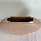 Pink and white speckled round vase