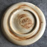 Plate vintage pottery la colombe in stoneware artistic effect vallauris 17,8 cm