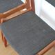 4 chaises vertes danoises estampillées
