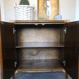 Vintage woven rattan sideboard