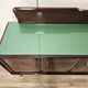 Mahogany sideboard with a glass top, 1960