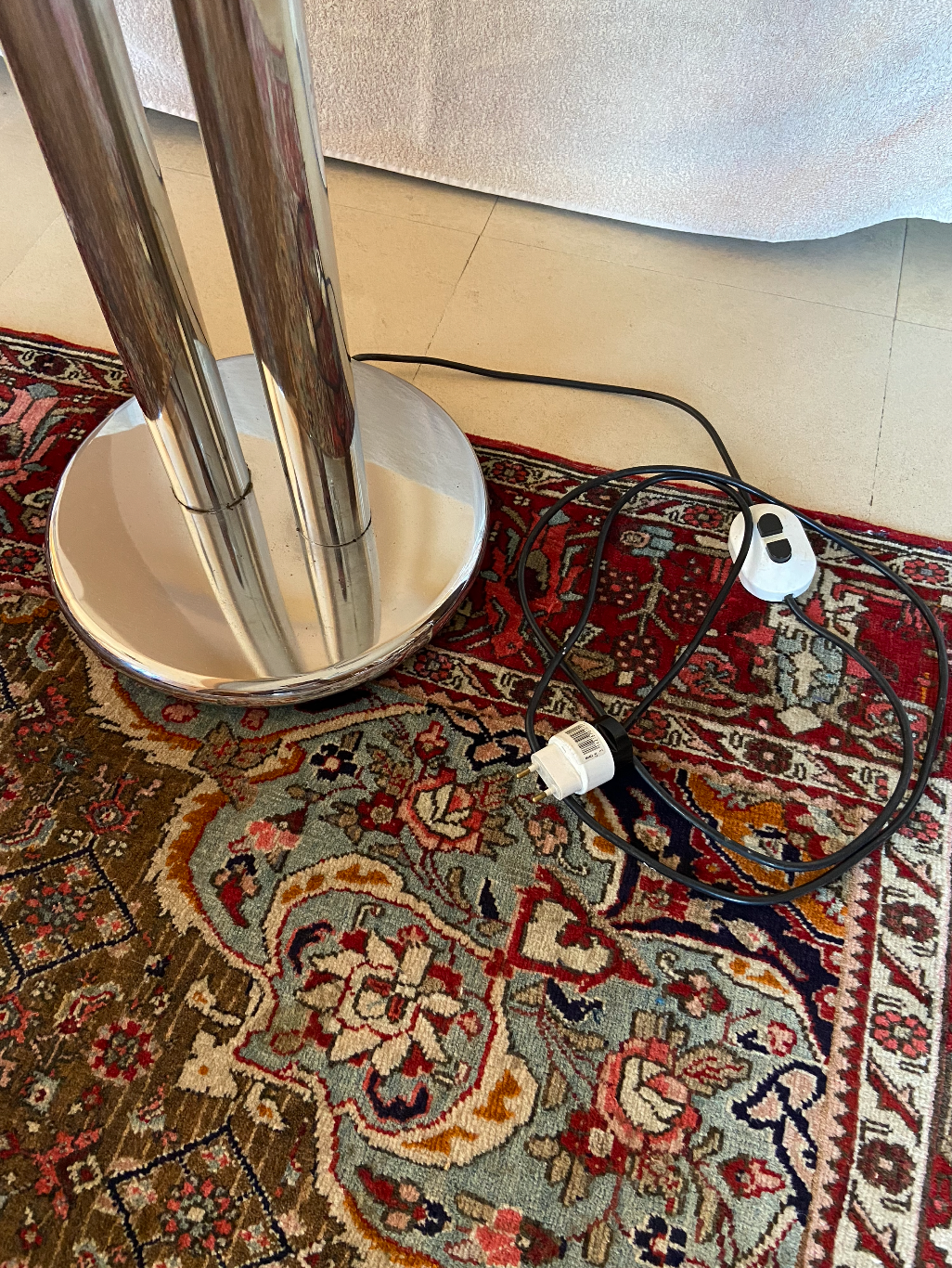 Floor lamp balls chrome 1970 italian